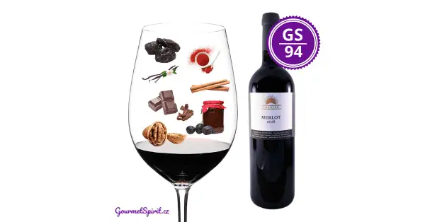 <B>Velký SONBERK - Merlot 2018 Magnum (1.5l) </B><BR>Top 10 český Merlot v unikatní magnum láhvi